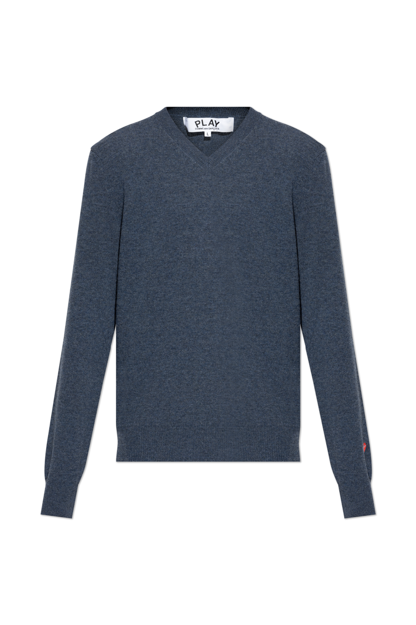 トップス COMME DES GARCONS HOMME V-NECK SWEATER Pre-owned] COMME des GARCONS HOMME Back Logo Print V-Neck